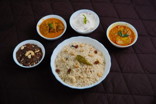 Ghee Rice with Kari Salna Dalcha